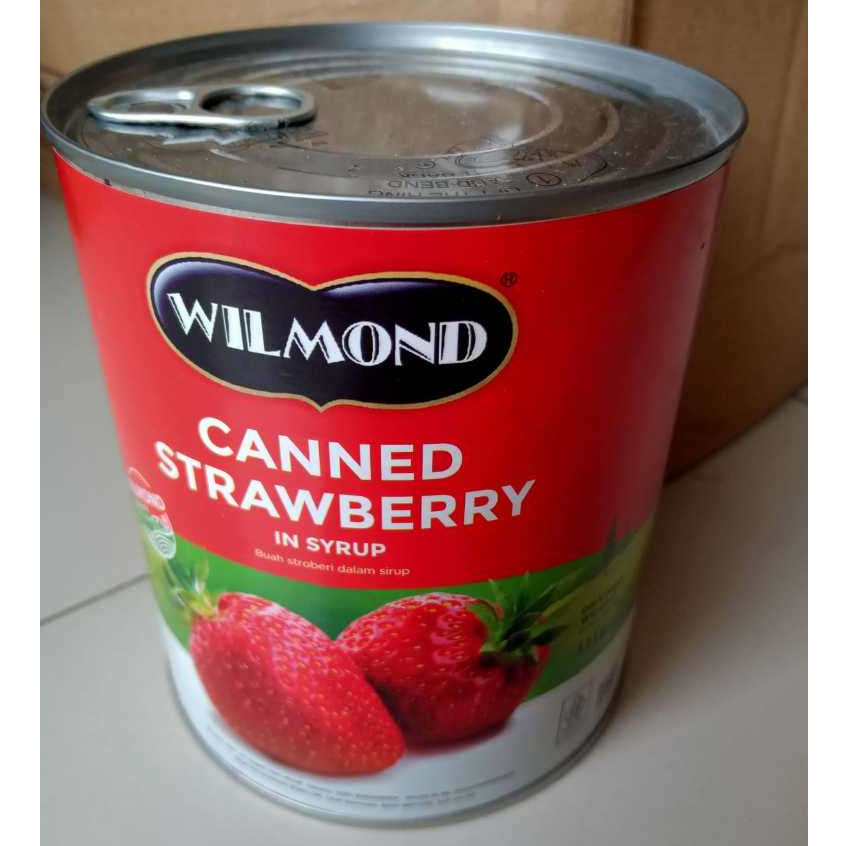 

BUAH KALENG IMPORT WILMOND CANNED STRAWBERRY IN SYRUP BUAH STOBERI DALAM SIRUP