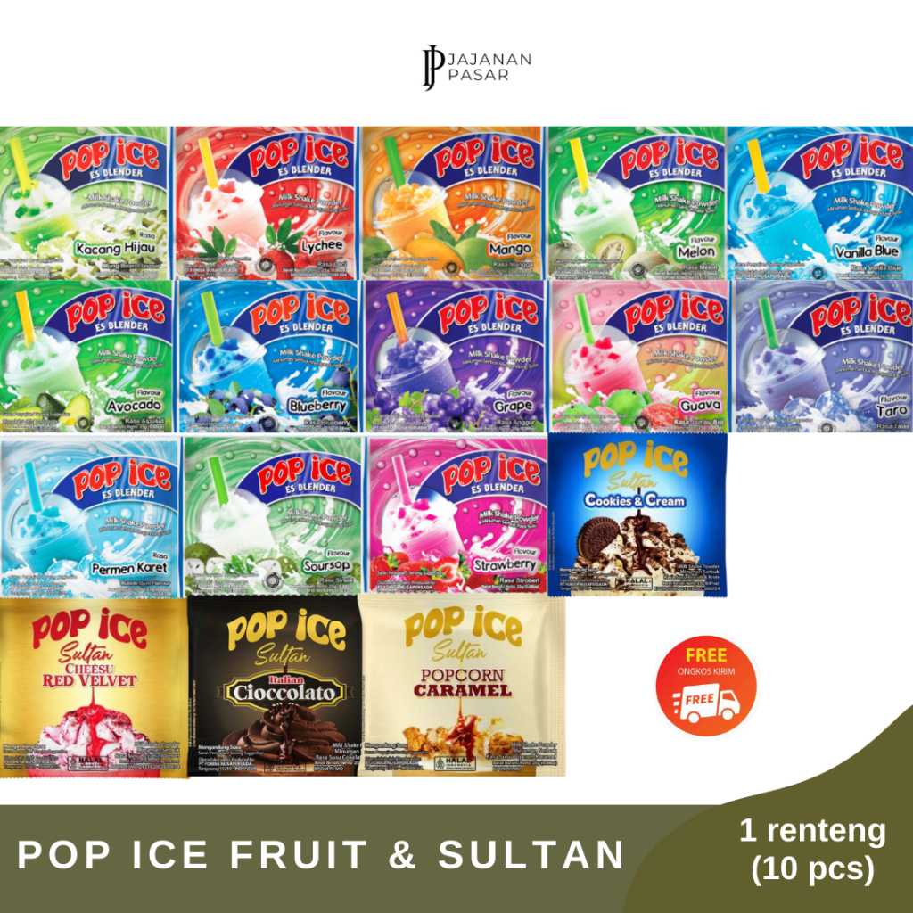 

POP ICE Blender 1 PACK - 50pcs / 5 Renceng