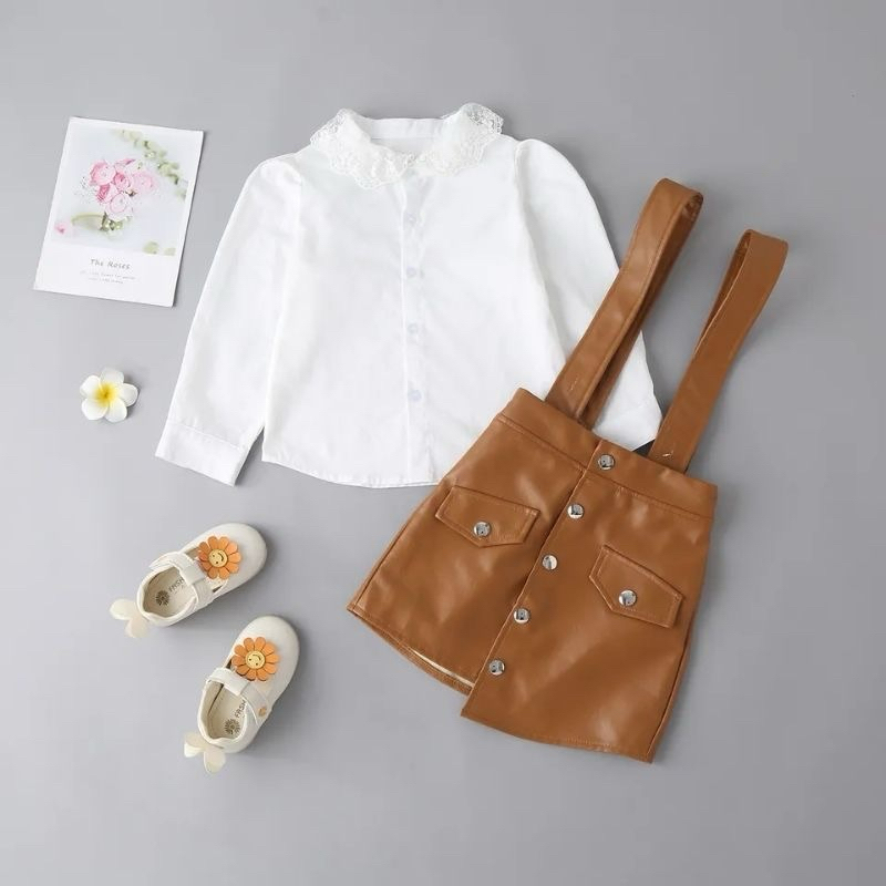 rok kulit anak/leather anak/