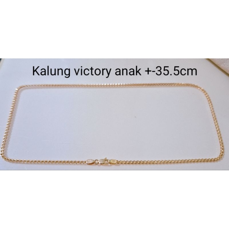 kalung emas anak victory kadar 375/8k (1.53gr 35.5cm)