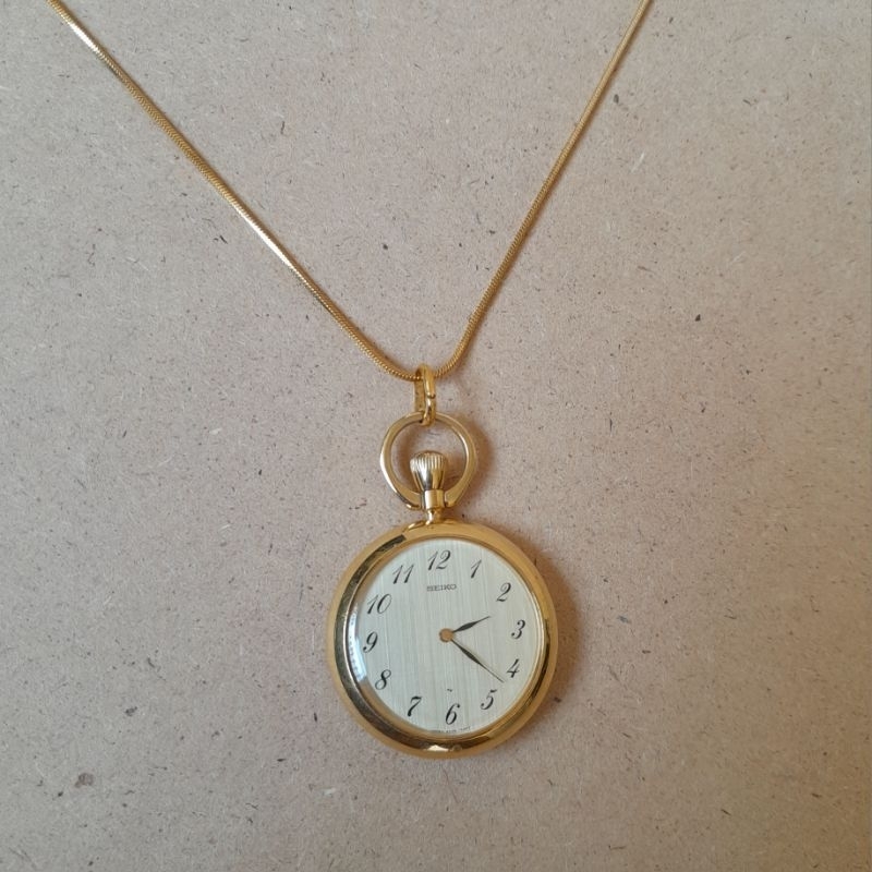 Jam saku / Jam kantong / Pocket watch / Liontin Seiko manual winding 2220 0580 JDM