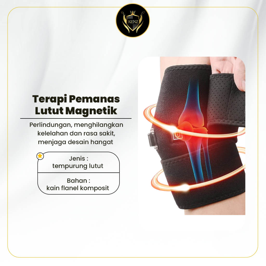 Terapi Pemanas Lutut Magnetik Sabuk Tourmaline