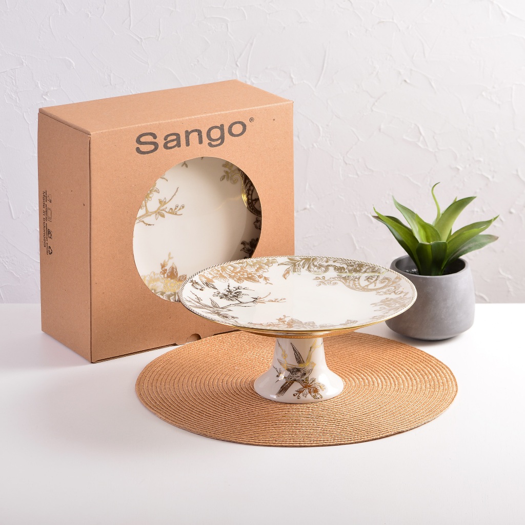 SANGO Cakestand Keramik Adelaide Gold