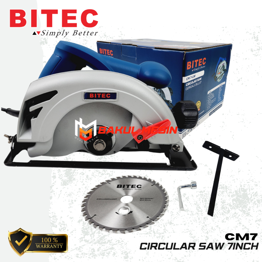 BITEC CM7 CM 7 mesin gergaji kayu circular saw 7inch