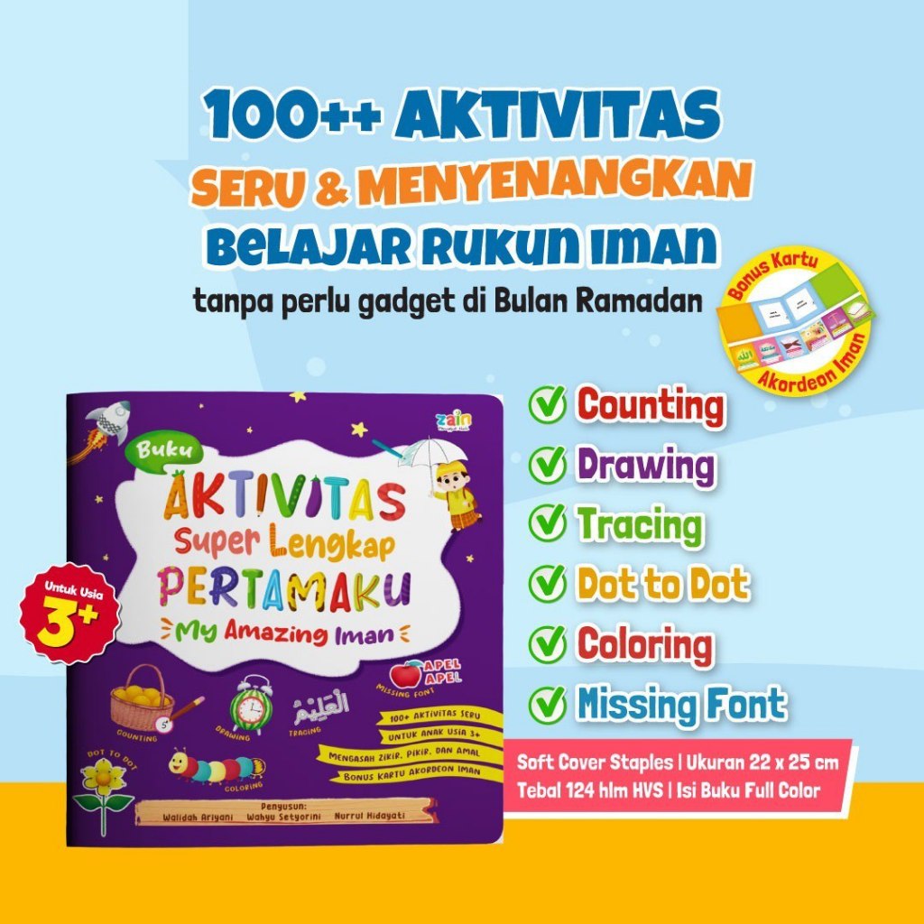 Seru & Menyenangkan - Buku Aktivitas Super Lengkap Pertama Ku | My Amazing Iman