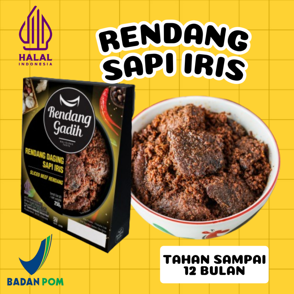 

Rendang Gadih - Rendang Daging Sapi Iris 250 g