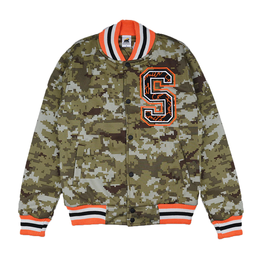 House of Smith TSM Jaket Varsity Pria - Pixel Camo Varsity - Jacket