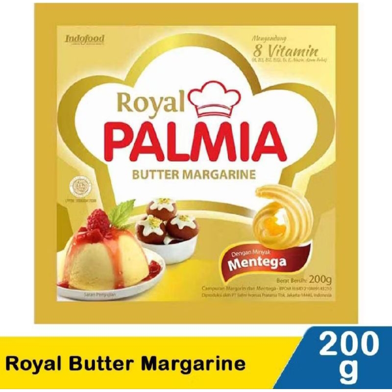 

ROYAL PALMIA BUTTER Margarine sachet 200 gr GOOD QUALITY