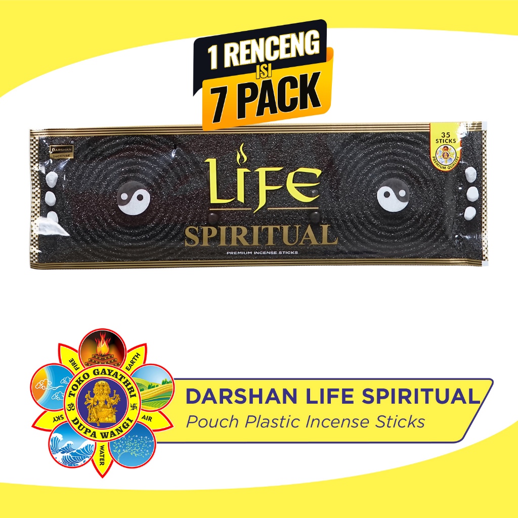 Dupa India Aromaterapi Pouch Plastic - Darshan Life Spiritual 35 Stick