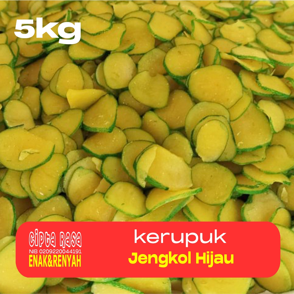 

KERUPUK RASA JENGKOL HIJAU KEMASAN 5 KG