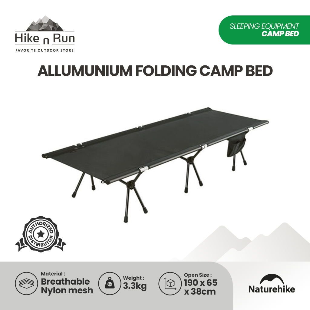Kasur Lipat Velbed Camping Naturehike NH22JU028 Alumunium Folding Camp Bed