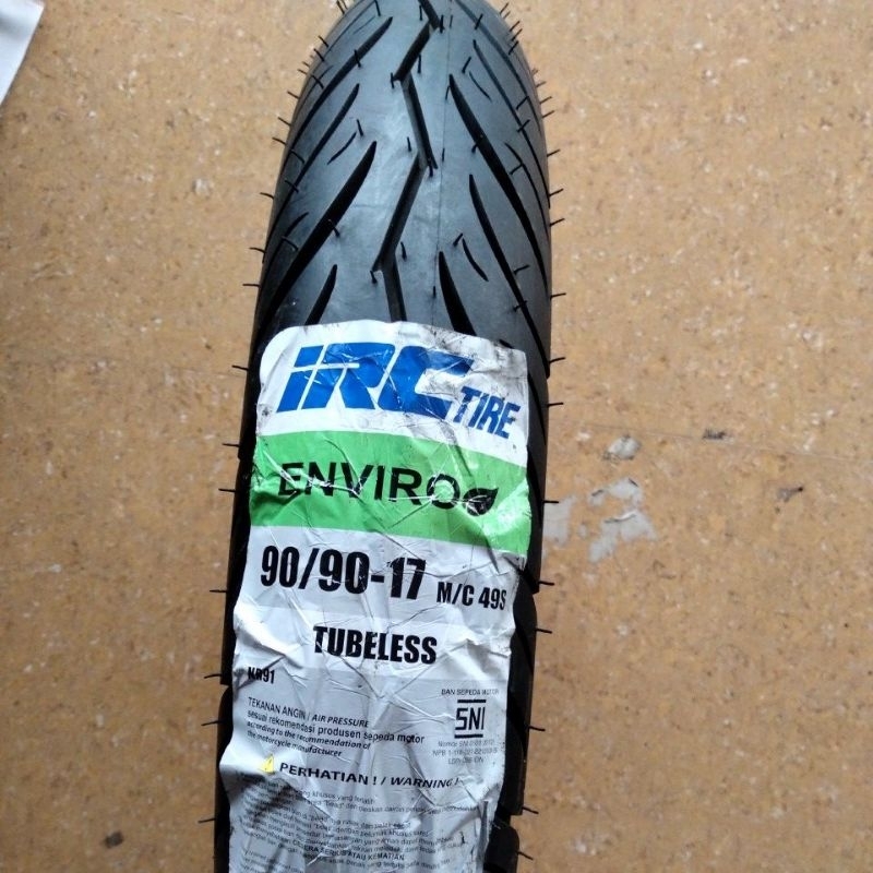 Ban IRC Enviro NR91 90/90 Ring 17 TL Ban Luar Tubles Motor Bebek Sport IRC Tire NR 91 90 90 Ring17 9