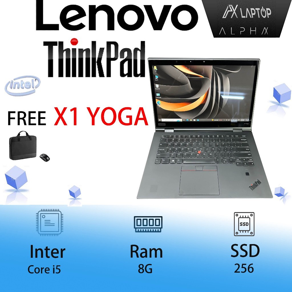 Laptop Murah Lenovo Thinkpad X1 YOGA Core i5 GEN 8 8gb RAM 256gb SSD Peningkatan baru laptop Mulus d