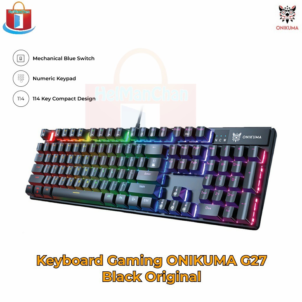 Keyboard  ONIKUMA G27 Gaming Black Original 6972470560978