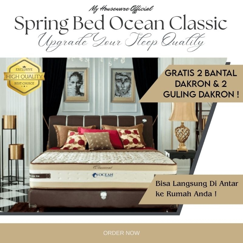 [READY STOCK] MATRAS SPRINGBED OCEAN CLASSIC 200 X 200 X 32 CM | KASUR SPRINGBED OCEAN CLASSIC 200 X