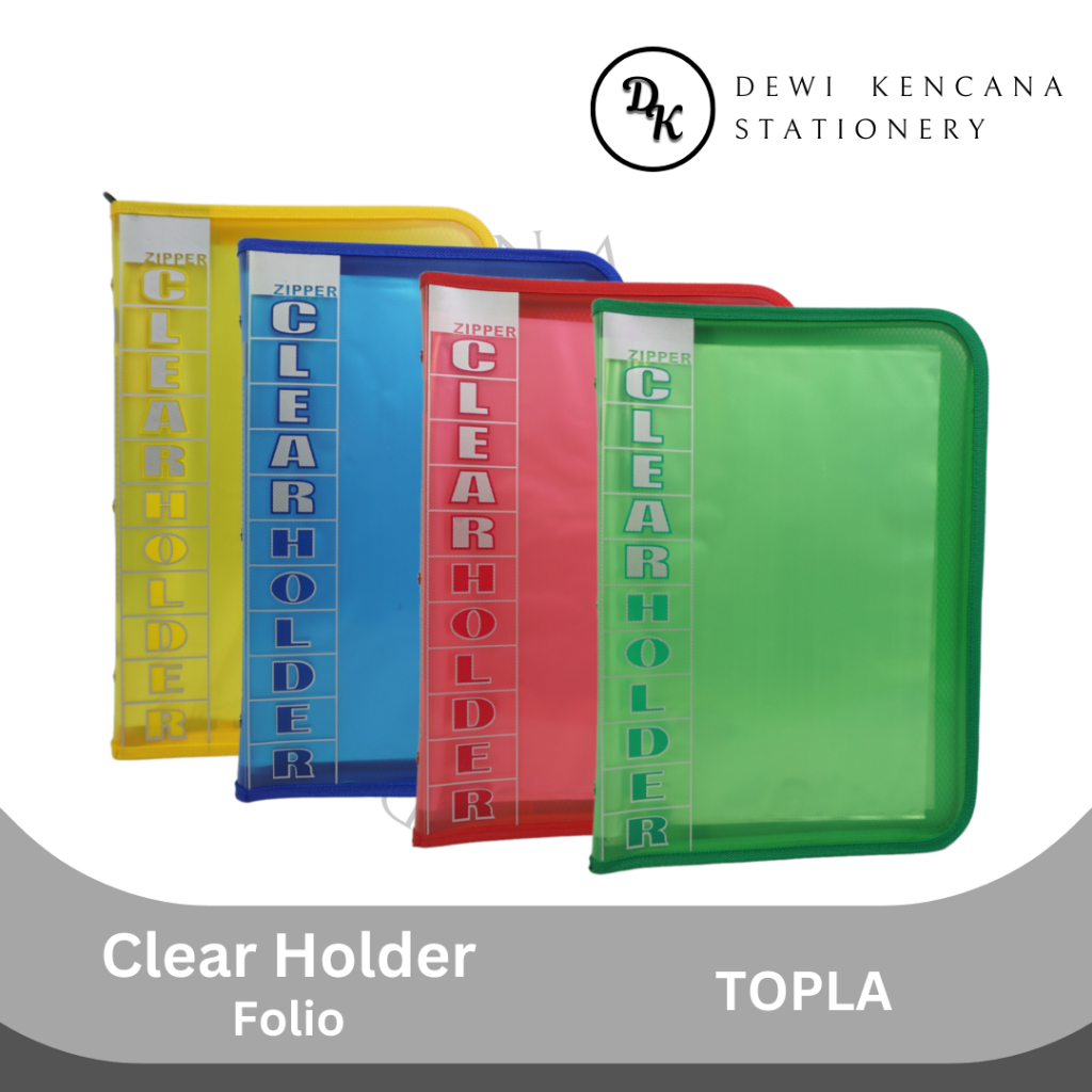

Clear Holder Topla F4 (Folio) Tebal Anti Air Document Keeper File Folder / Map Dokumen