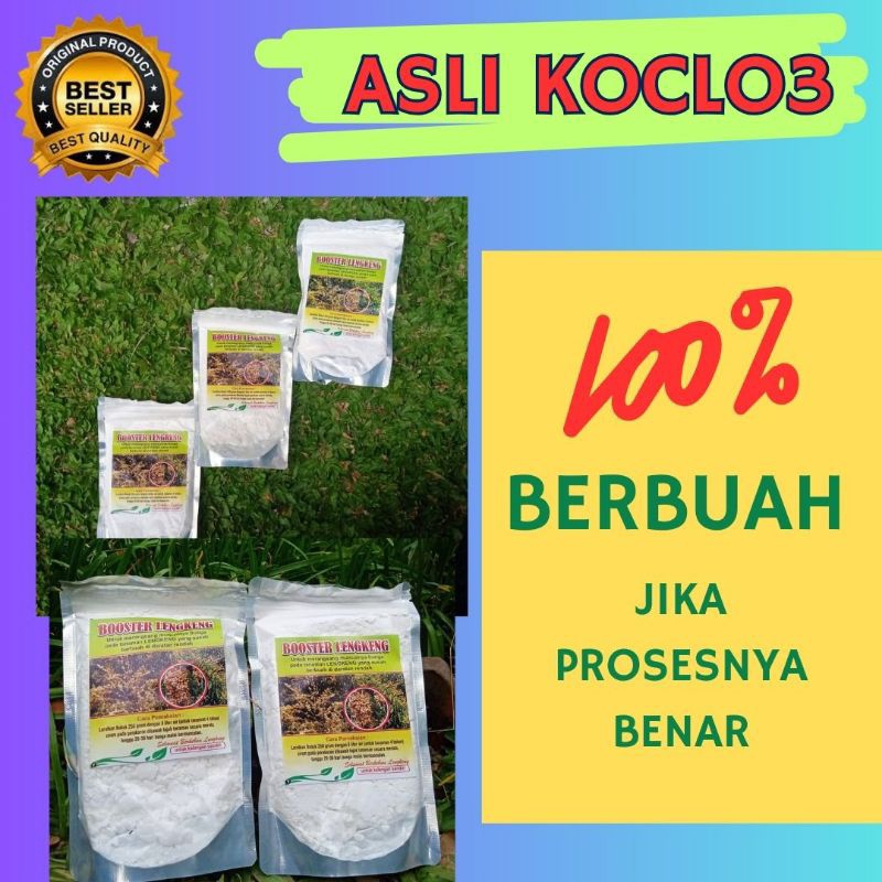 JAMIN ASLI.. Booster kelengkeng kclo3 murni