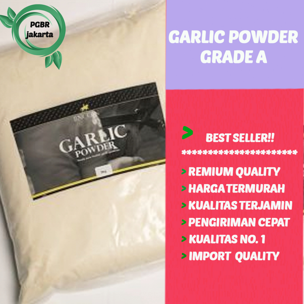 

TERMURAH! Garlic Powder 1 Kg / Bawang Putih Bubuk 1 KG | Garlic Powder Grade A 1 Kg