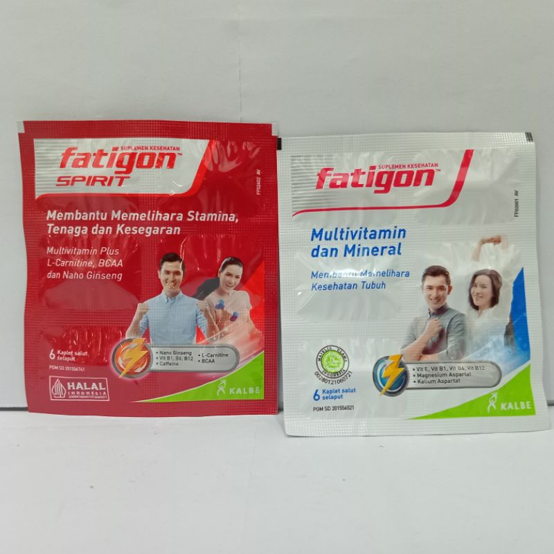 Fatigon Putih / Fatigon Spirit Merah Strip