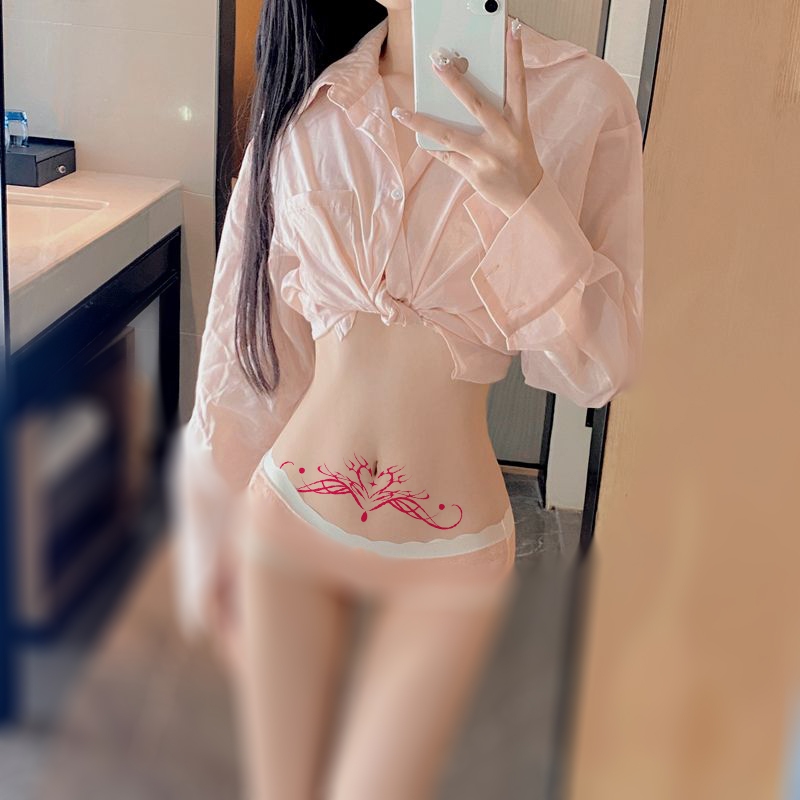 RB 10pcs/set tato tempel untuk wanita, perut, seksi, succubustatto temporer,tato temporer,