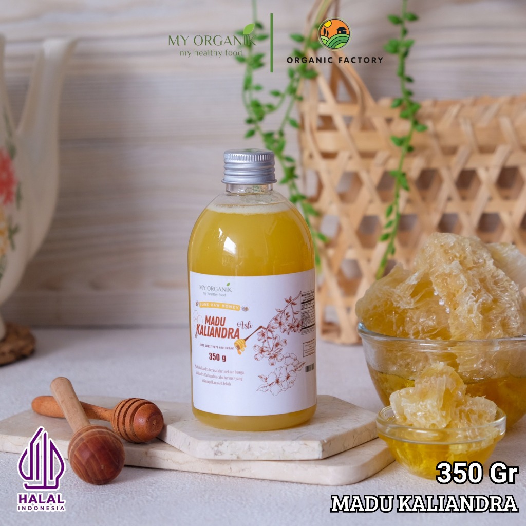 

My Organik Madu Murni Kaliandra 350g Raw Honey Premium Tanpa Campuran 100% Original