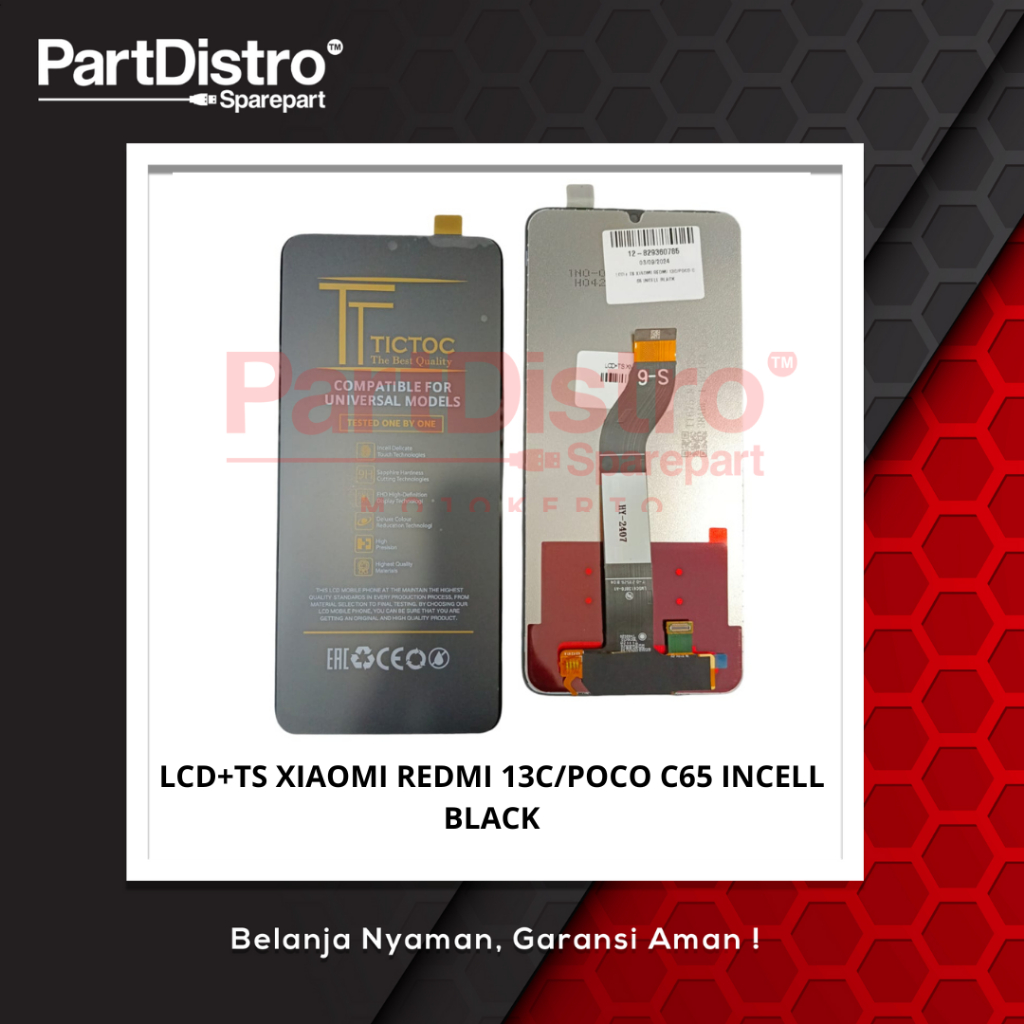 LCD+TS XIAOMI REDMI 13C/POCO C65 BLACK
