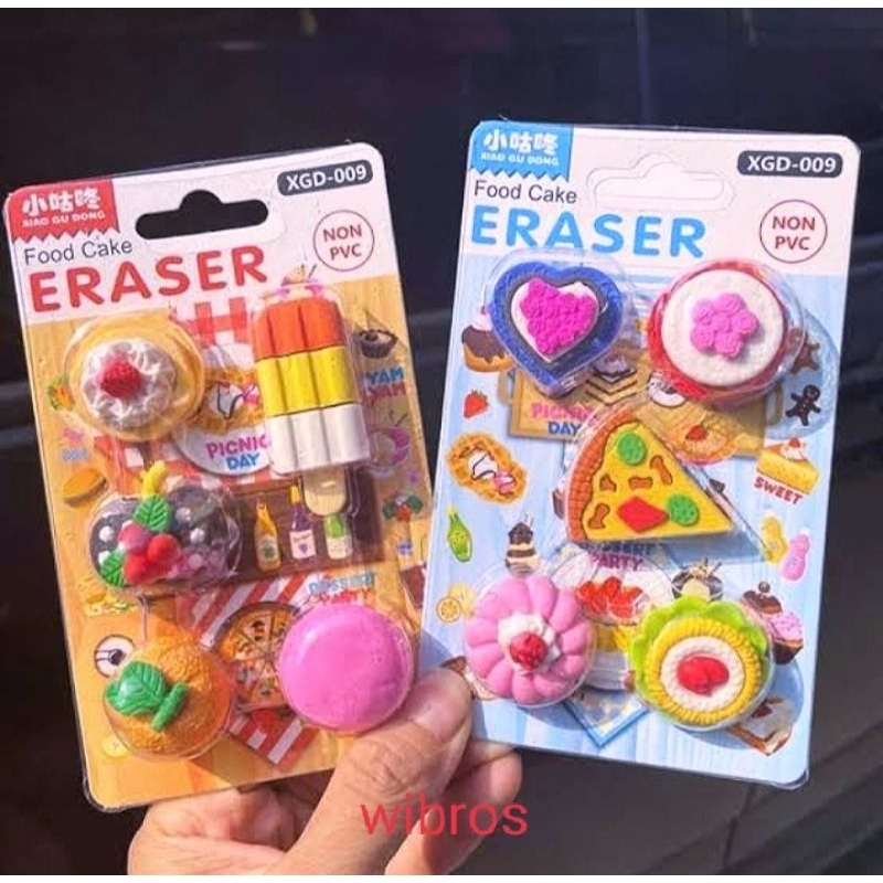 

penghapus Fancy set import - isi 5 pcs