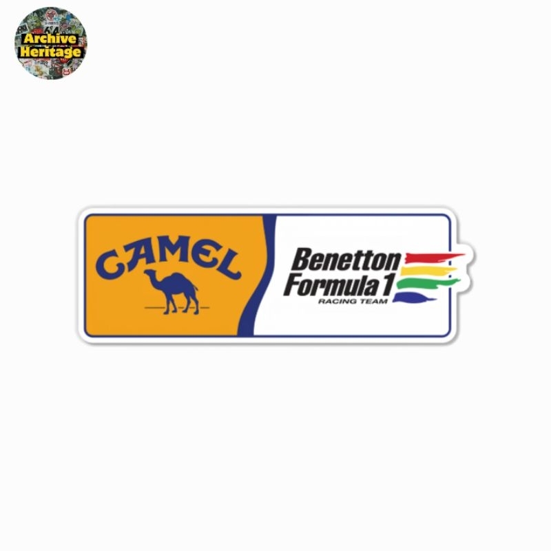 

sticker Camel Benetton Fomula one F1 vintage racing stiker