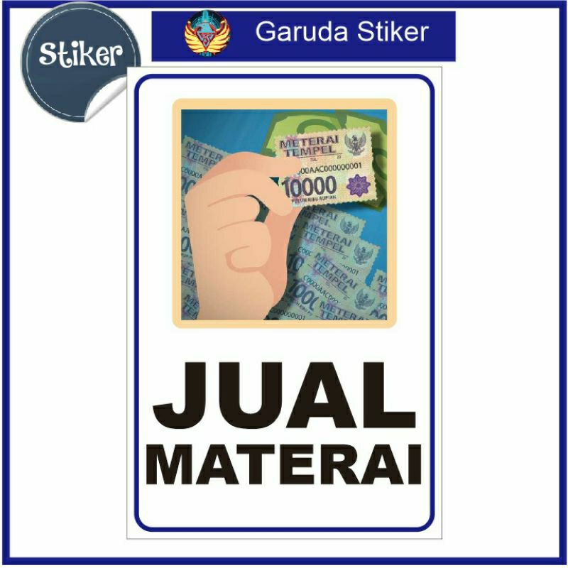 

Stiker materai, stiker jual materai