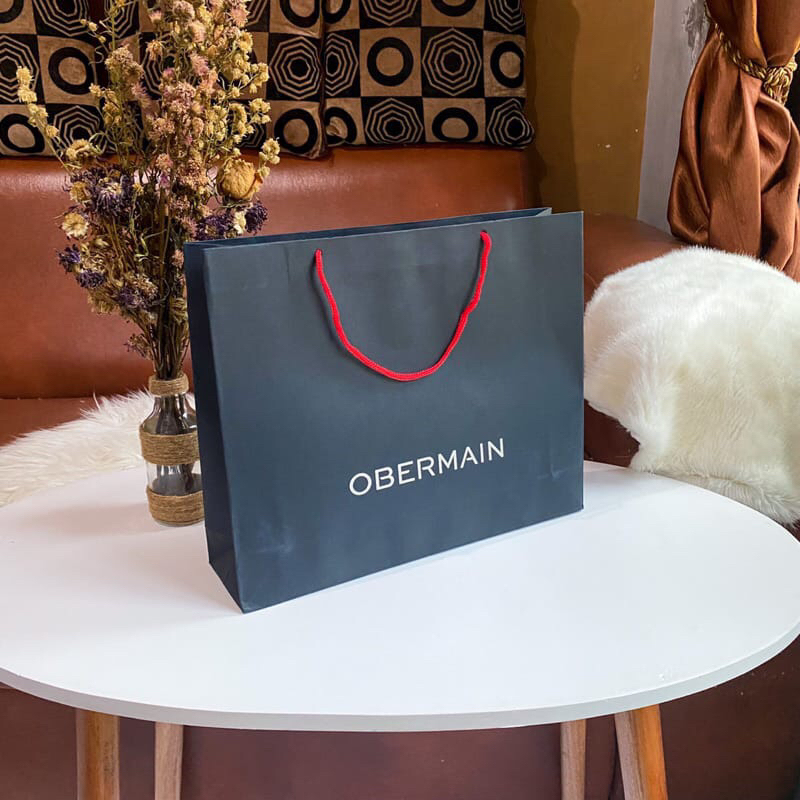 Paper bag obermain  size jumbo  48x17x41