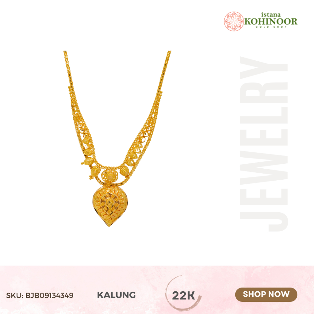 KOHINOOR KALUNG EMAS 22K POLOS EMAS GOLD YELLOW