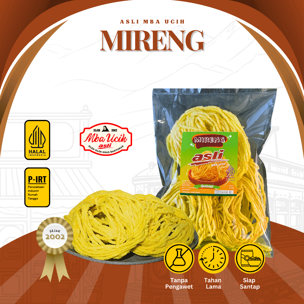 

Mireng Asli Mba Ucih Oleh Oleh Khas Banyumas
