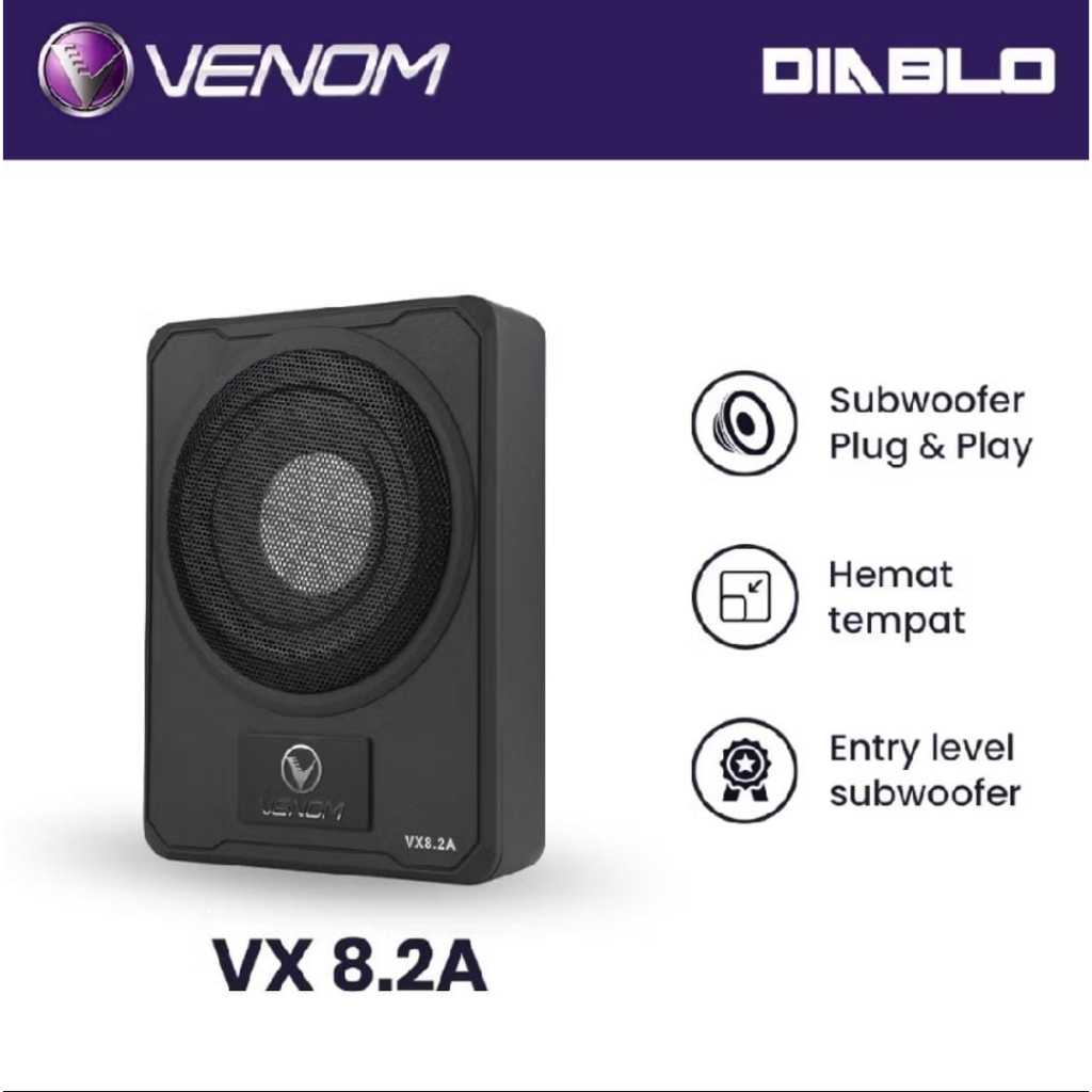 Venom Subwoofer Kolong Mobil VX 8.2 A Underseat Plug and Play