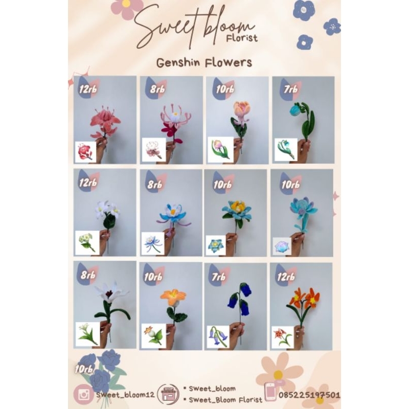 Genshin Flowers / Bunga Genshin "GENSHIN IMPACT"