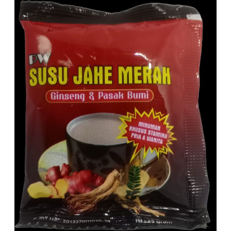 

Susu jahe merah herbal 1 bok isi 5 saset