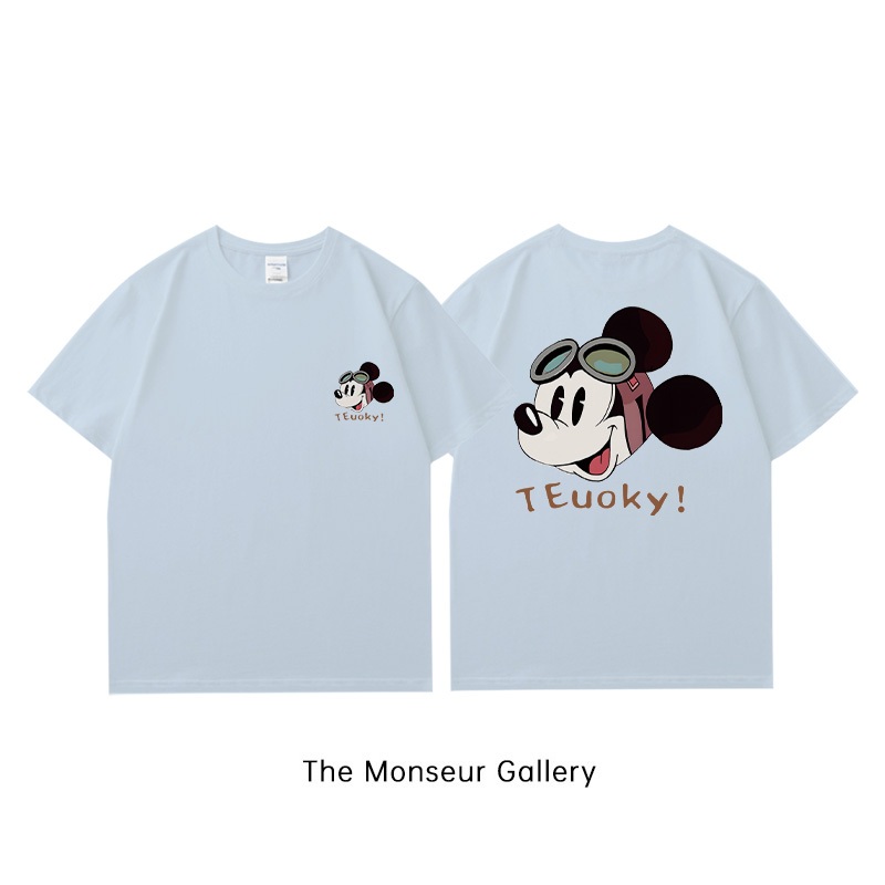 The Monseur Gallery  Kaos Wanita Oversize TEuoky Mickey Mouse Korean Style baju atasan wanita terbar