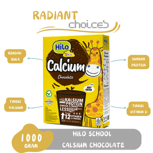 

HiLo School Calcium Chocolate 1000 gram - Susu Tinggi Kalsium