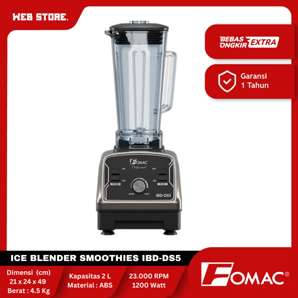 Blender Ice Es Batu Jus Smoothies Heavy Duty Multi Fungsi FOMAC IBD-DS5
