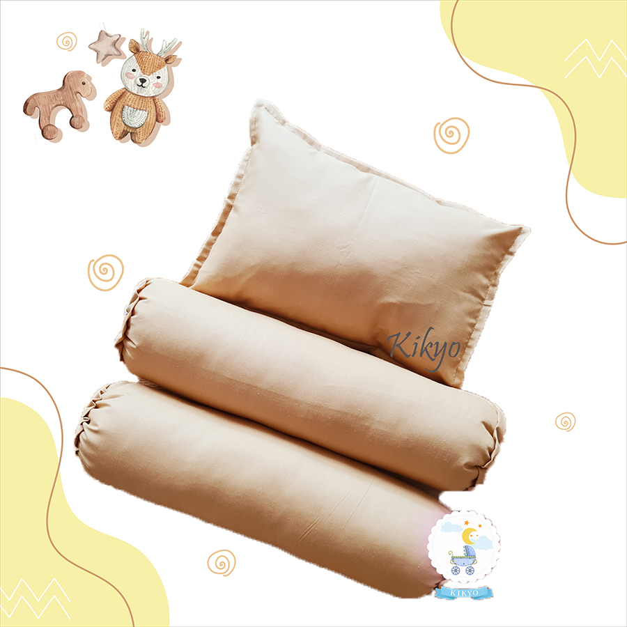 ghk Sarung bantal guling bayi polos katun lokal / set bantal guling / bantal bayi / guling bayi