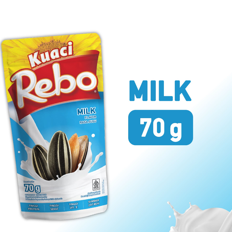 

Kuaci Milk Kuaci Biji Matahari Susu Sunflower Seeds Rebo 70gr