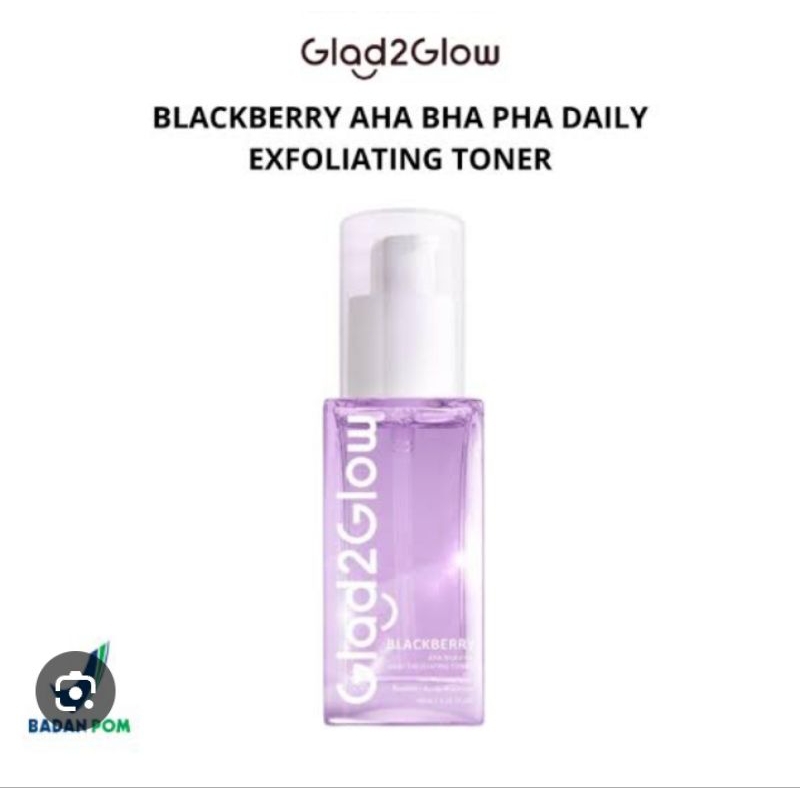 Glad2Glow BLACKBERRY Daily Exfoliating Toner