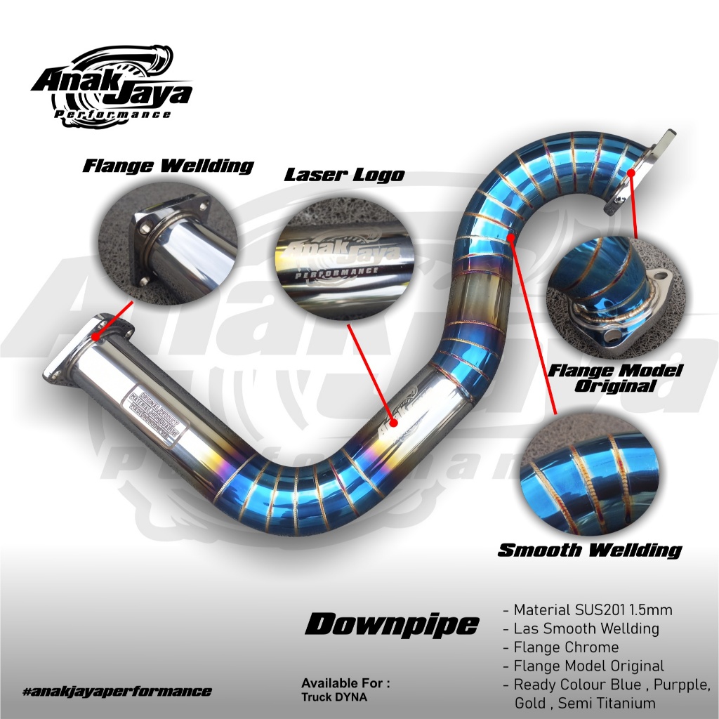 

Downpipe Truck DYNA Full Stainless Kertas Termal