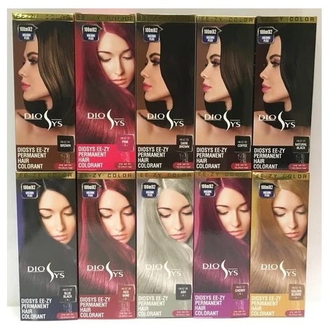 DIOSYS HAIR COLOR EE-ZY PERMANENT 100ml Hair Color Pewarna Semir Rambut Dyosis