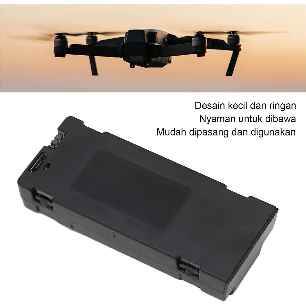 Baterai 3.7V 1800mAh Baterai Pengganti Baterai Drone RC untuk E88 E88PRO E88MAX E525 E99 E99PRO P1