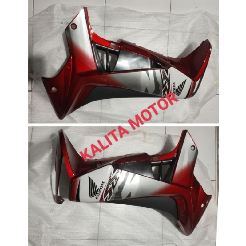 cover depan sayap kanan kiri supra 125 tr 2011 merah