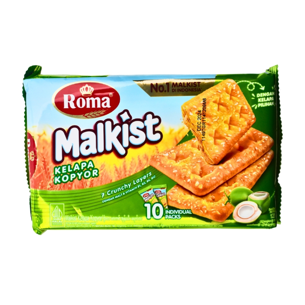 

Biskuit Kraker ROMA Malkist Kelapa Kopyor Crackers 190 gr / 200 gr