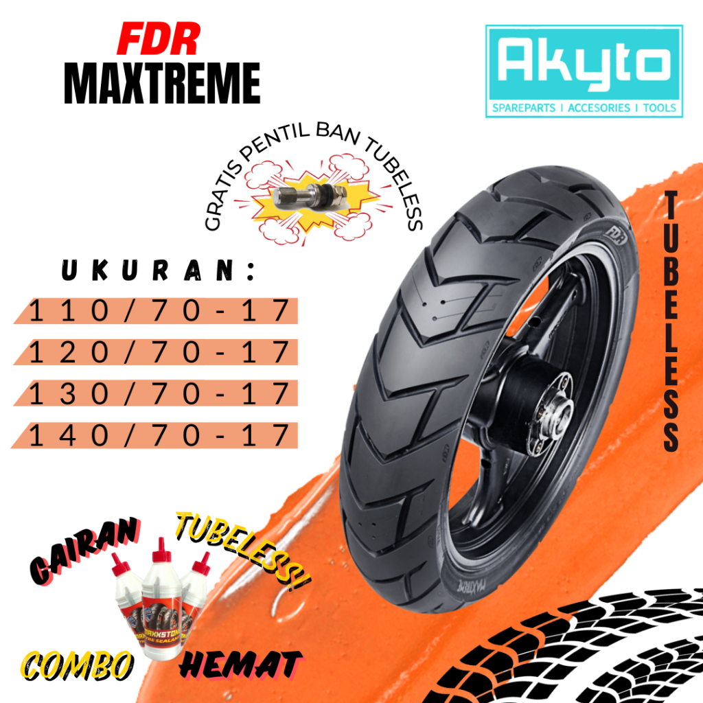 BAN FDR MAXTREME RING 17 / BAN TUBELESS FREE PENTIL / BAN MOTOR RING 17 / BAN R17 / BAN MOGE / BAN M