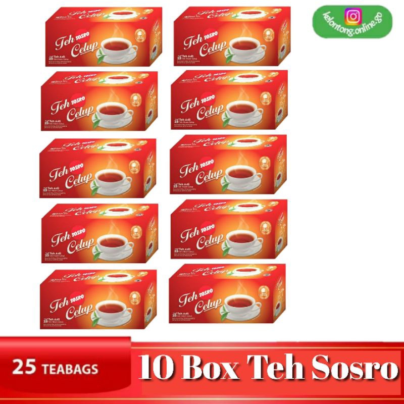 

Teh Celup Sosro 10 kotak x 25 kantong