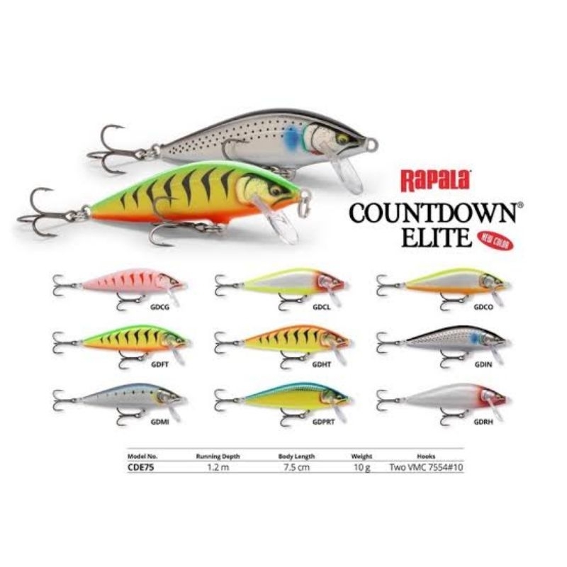 Minnow Rapala Countdown Elite CDE 75