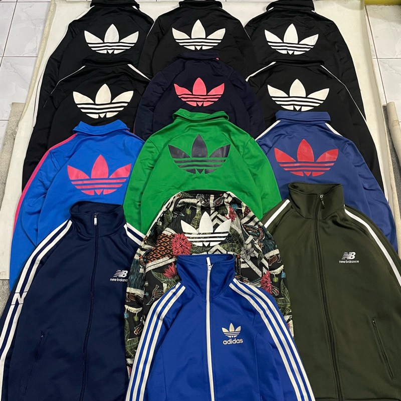 Tracktop Casual Adidas Brand Lain Vintage Garis Tiga Murah Tribun